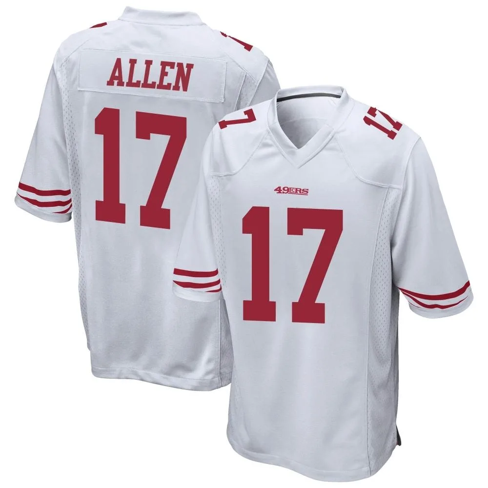 Men's San Francisco 49ers Brandon Allen Nike Game White Jersey Men's San Francisco 49ers Brandon Allen Nike Game White Jersey