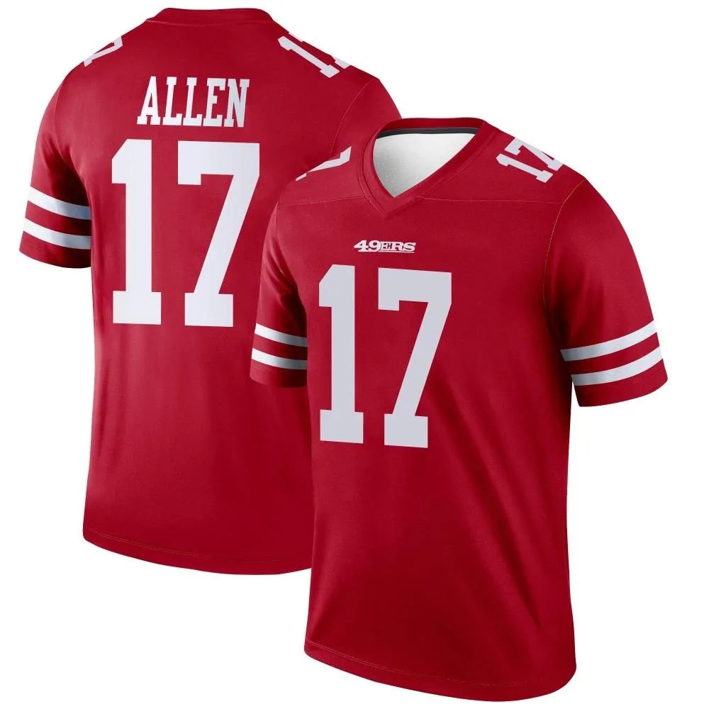 Men's San Francisco 49ers Brandon Allen Nike Legend Scarlet Jersey Men's San Francisco 49ers Brandon Allen Nike Legend Scarlet Jersey