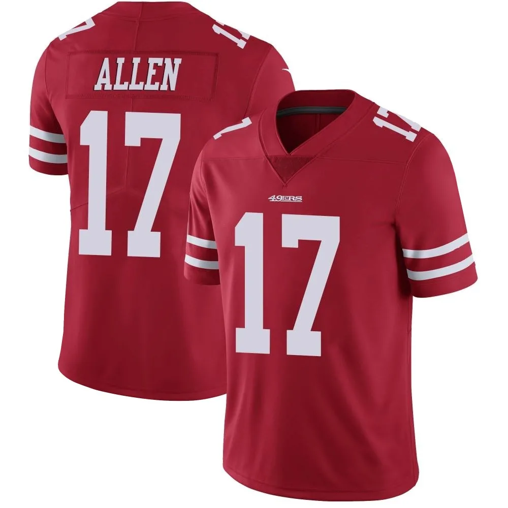 Men's San Francisco 49ers Brandon Allen Nike Team Color Vapor Untouchable Limited Red Jersey Men's San Francisco 49ers Brandon Allen Nike Team Color Vapor Untouchable Limited Red Jersey