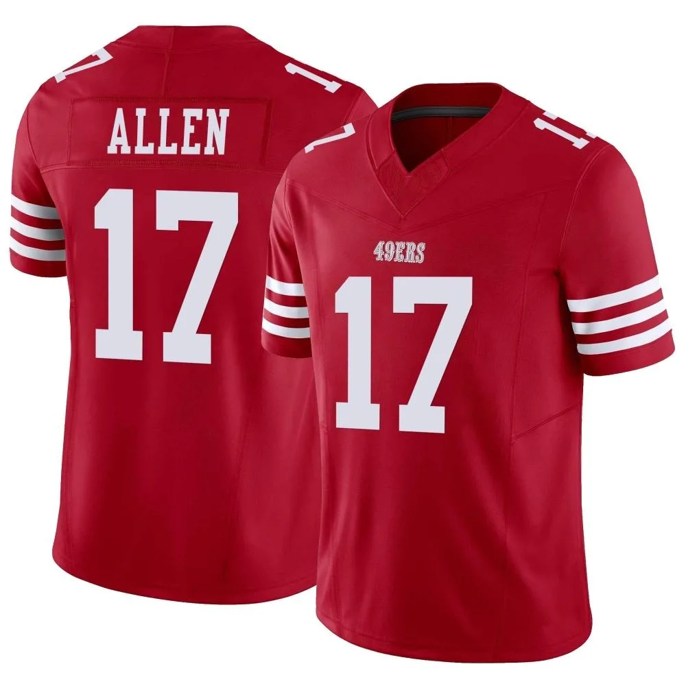 Men's San Francisco 49ers Brandon Allen Nike Vapor F.U.S.E. Limited Scarlet Jersey Men's San Francisco 49ers Brandon Allen Nike Vapor F.U.S.E. Limited Scarlet Jersey