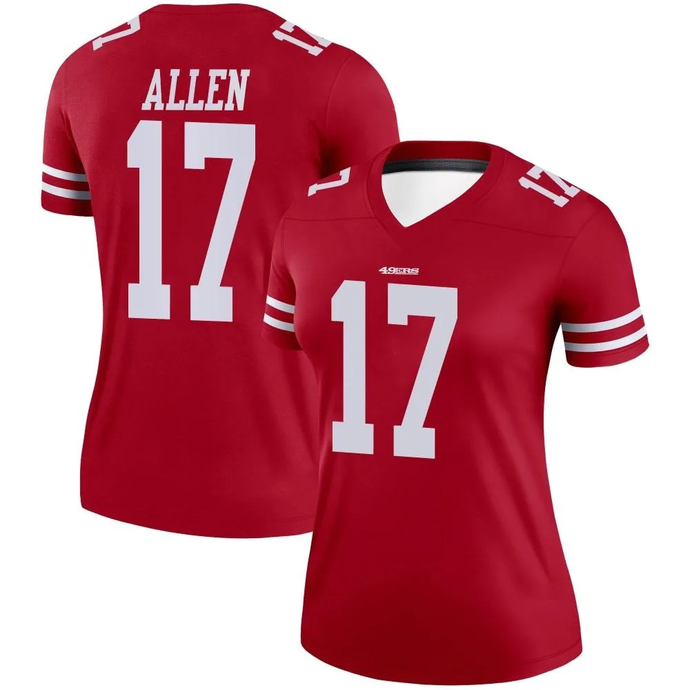 Women's San Francisco 49ers Brandon Allen Nike Legend Scarlet Jersey Women's San Francisco 49ers Brandon Allen Nike Legend Scarlet Jersey
