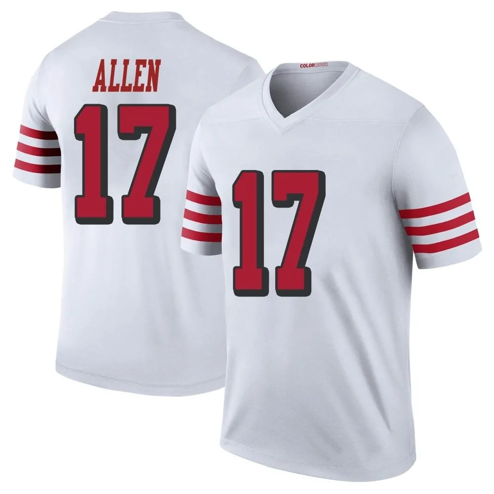Youth San Francisco 49ers Brandon Allen Nike Color Rush Legend White Jersey Youth San Francisco 49ers Brandon Allen Nike Color Rush Legend White Jersey
