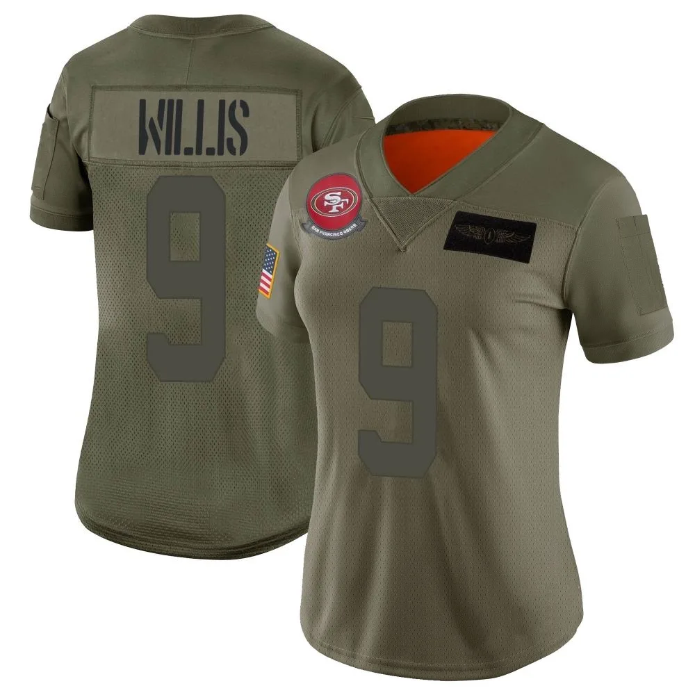 Women's San Francisco 49ers Brayden Willis Nike 2019 Salute To Service Limited Camo Jersey Women's San Francisco 49ers Brayden Willis Nike 2019 Salute To Service Limited Camo Jersey