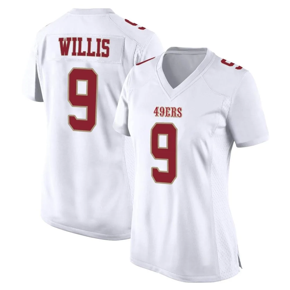 Women's San Francisco 49ers Brayden Willis Nike Fashion Game White Jersey Women's San Francisco 49ers Brayden Willis Nike Fashion Game White Jersey