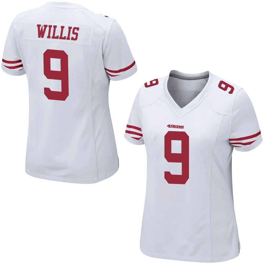 Women's San Francisco 49ers Brayden Willis Nike Game White Jersey Women's San Francisco 49ers Brayden Willis Nike Game White Jersey