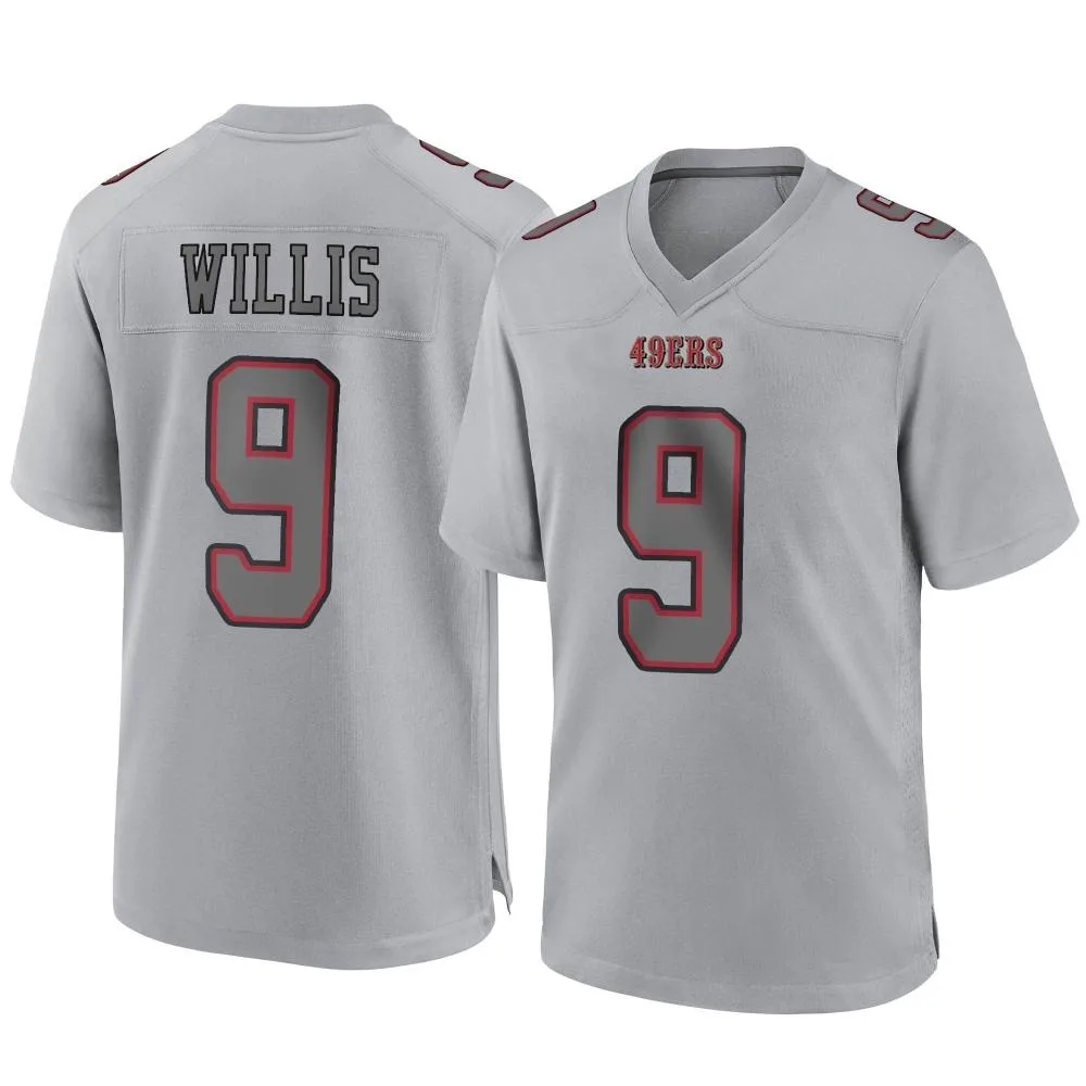 Youth San Francisco 49ers Brayden Willis Nike Atmosphere Fashion Game Gray Jersey Youth San Francisco 49ers Brayden Willis Nike Atmosphere Fashion Game Gray Jersey