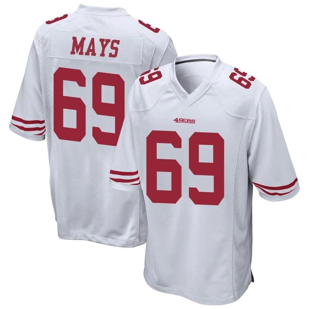 Men's San Francisco 49ers Briason Mays Nike Game White Jersey Men's San Francisco 49ers Briason Mays Nike Game White Jersey