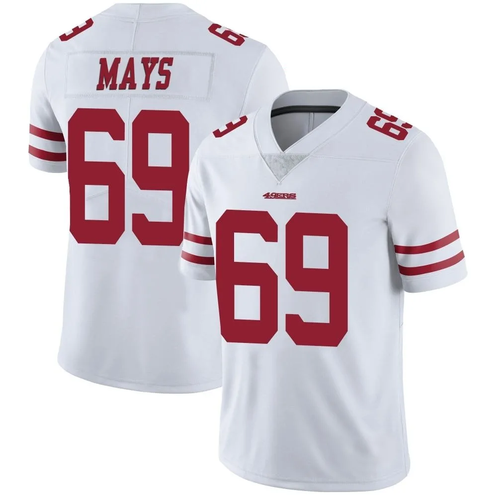 Men's San Francisco 49ers Briason Mays Nike Vapor Untouchable Limited White Jersey Men's San Francisco 49ers Briason Mays Nike Vapor Untouchable Limited White Jersey