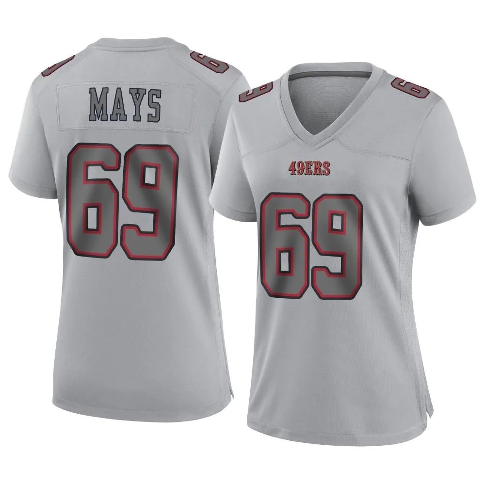 Women's San Francisco 49ers Briason Mays Nike Atmosphere Fashion Game Gray Jersey Women's San Francisco 49ers Briason Mays Nike Atmosphere Fashion Game Gray Jersey