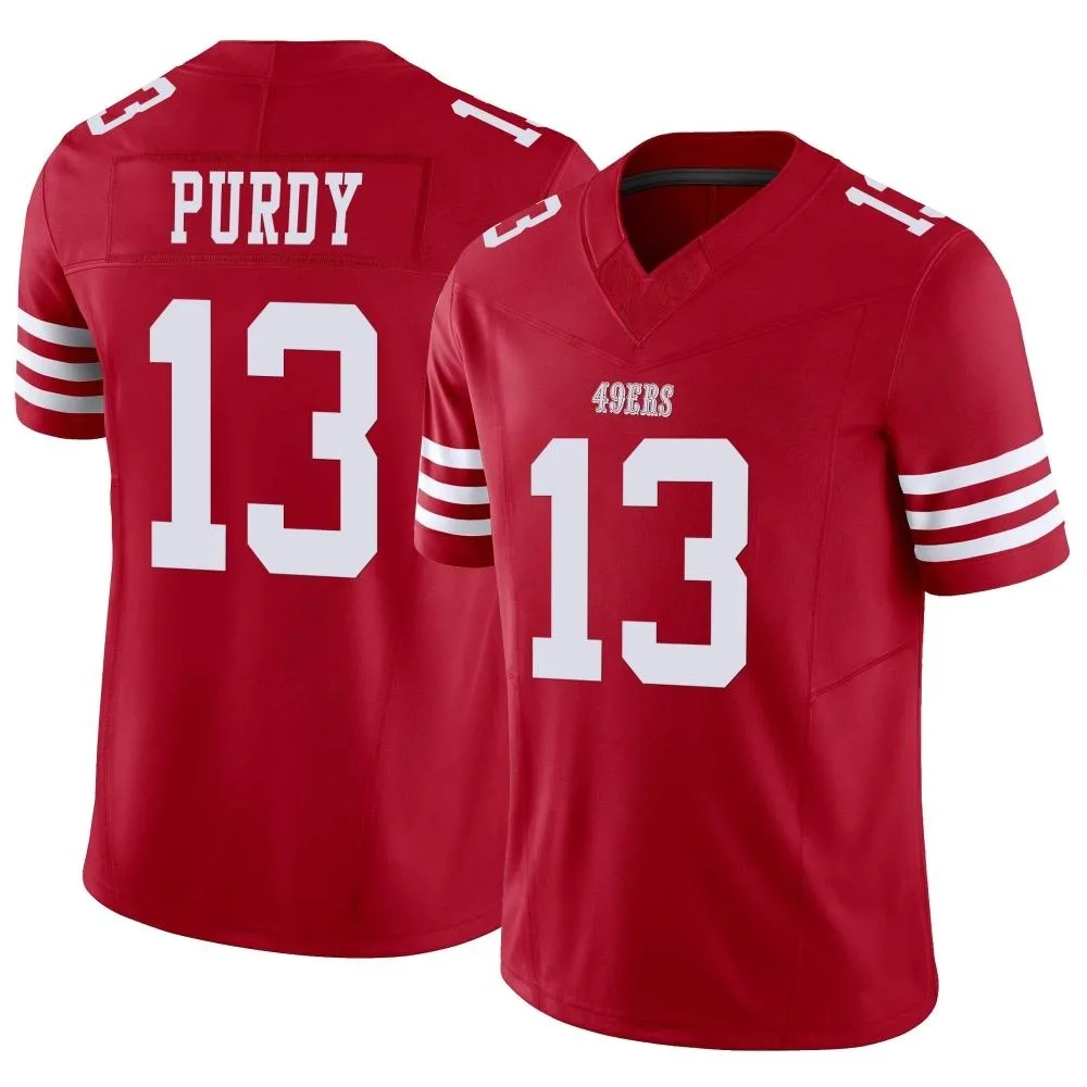 Men's San Francisco 49ers Brock Purdy Nike Vapor F.U.S.E. Limited Scarlet Jersey Men's San Francisco 49ers Brock Purdy Nike Vapor F.U.S.E. Limited Scarlet Jersey