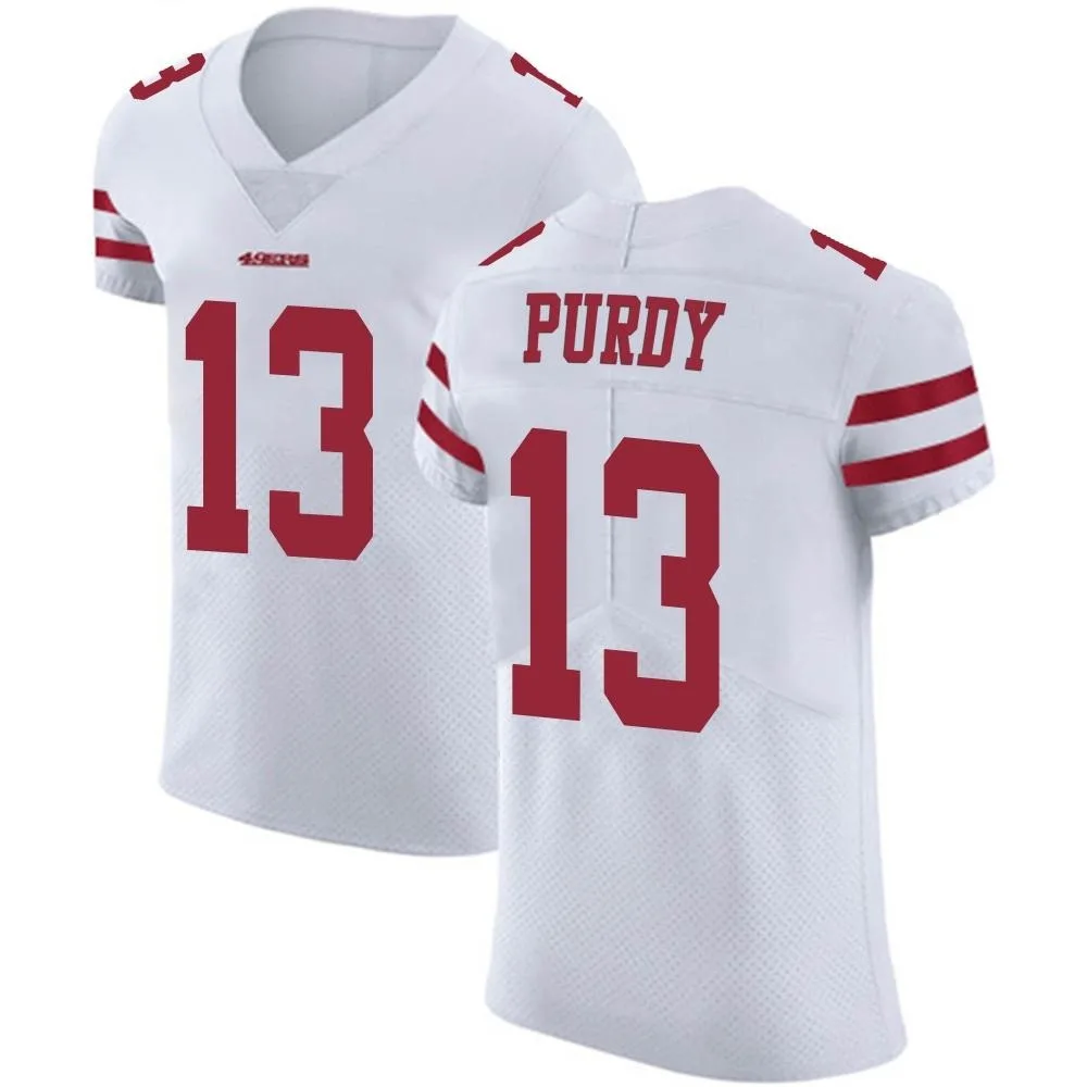 Men's San Francisco 49ers Brock Purdy Nike Vapor Untouchable Elite White Jersey Men's San Francisco 49ers Brock Purdy Nike Vapor Untouchable Elite White Jersey