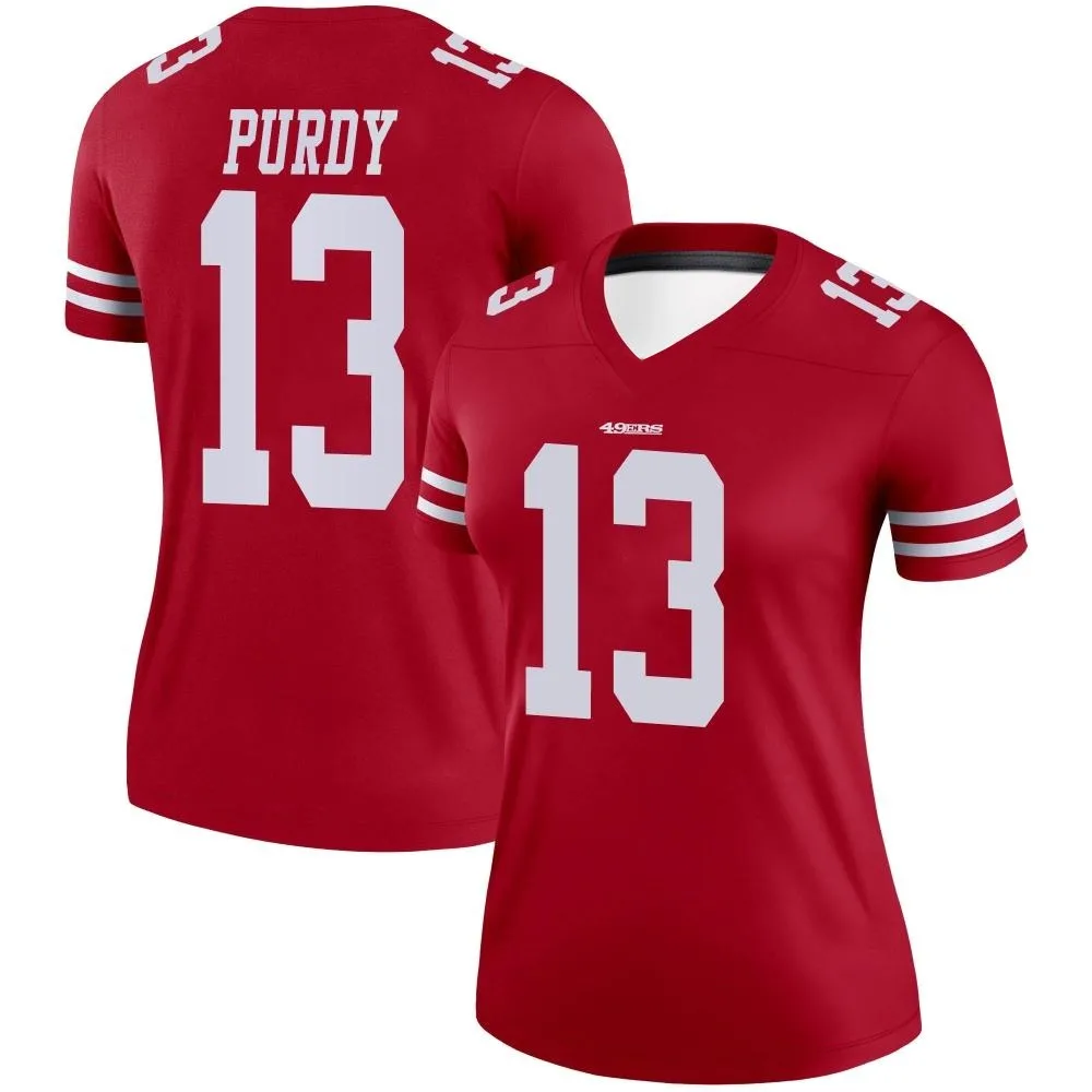 Women's San Francisco 49ers Brock Purdy Nike Legend Scarlet Jersey Women's San Francisco 49ers Brock Purdy Nike Legend Scarlet Jersey