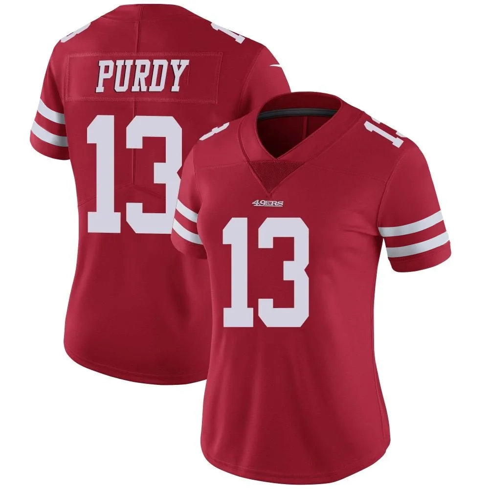Women's San Francisco 49ers Brock Purdy Nike Team Color Vapor Untouchable Limited Red Jersey Women's San Francisco 49ers Brock Purdy Nike Team Color Vapor Untouchable Limited Red Jersey