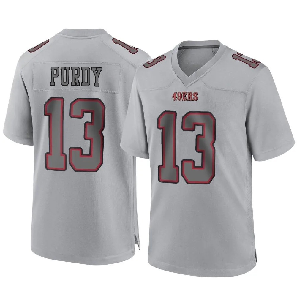 Youth San Francisco 49ers Brock Purdy Nike Atmosphere Fashion Game Gray Jersey Youth San Francisco 49ers Brock Purdy Nike Atmosphere Fashion Game Gray Jersey