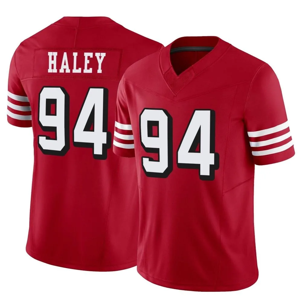 Men's San Francisco 49ers Charles Haley Nike Alternate Vapor F.U.S.E. Limited Scarlet Jersey Men's San Francisco 49ers Charles Haley Nike Alternate Vapor F.U.S.E. Limited Scarlet Jersey