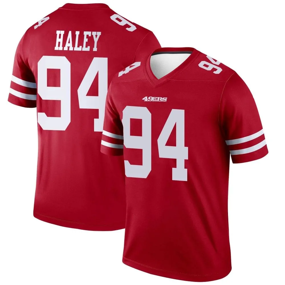 Men's San Francisco 49ers Charles Haley Nike Legend Scarlet Jersey Men's San Francisco 49ers Charles Haley Nike Legend Scarlet Jersey