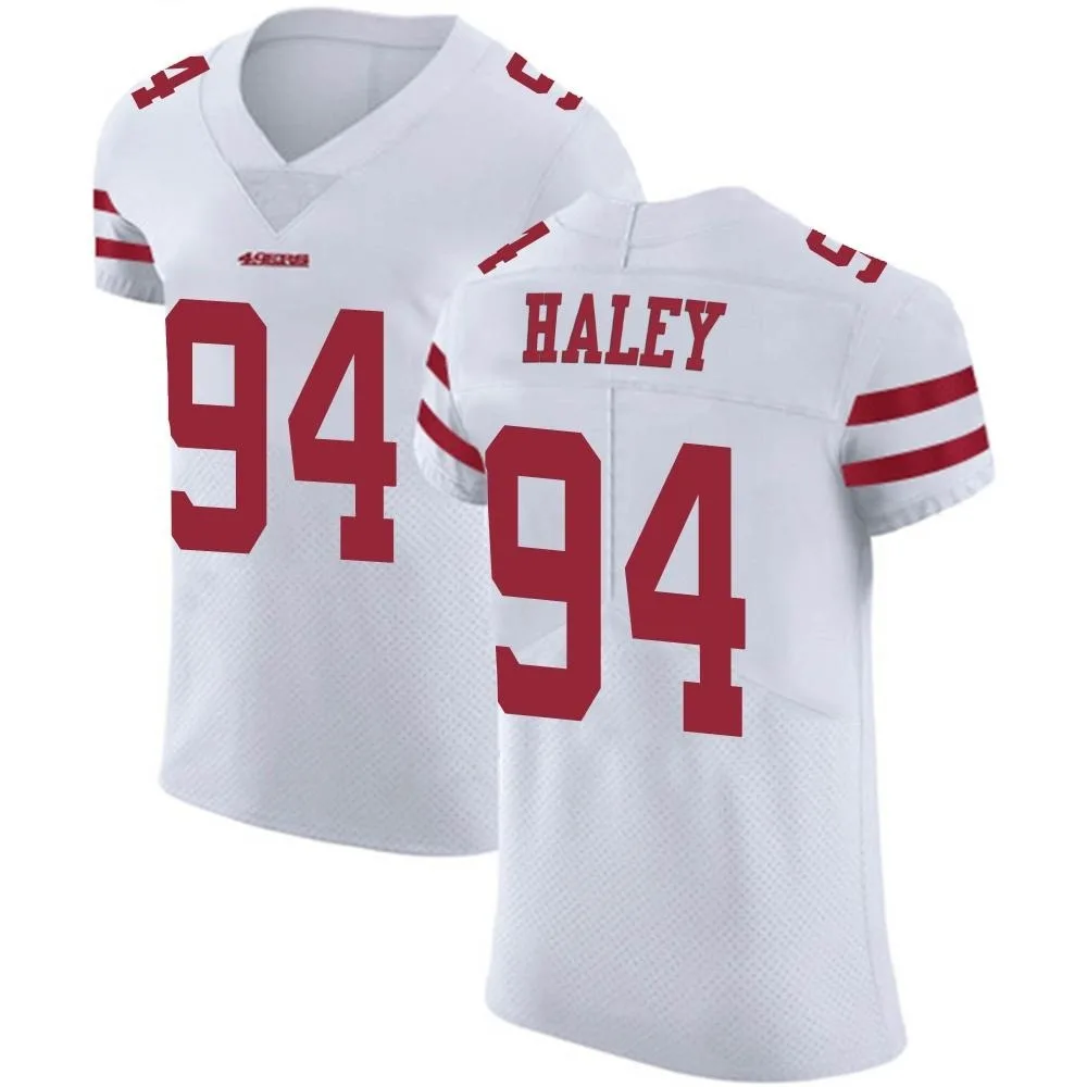 Men's San Francisco 49ers Charles Haley Nike Vapor Untouchable Elite White Jersey Men's San Francisco 49ers Charles Haley Nike Vapor Untouchable Elite White Jersey