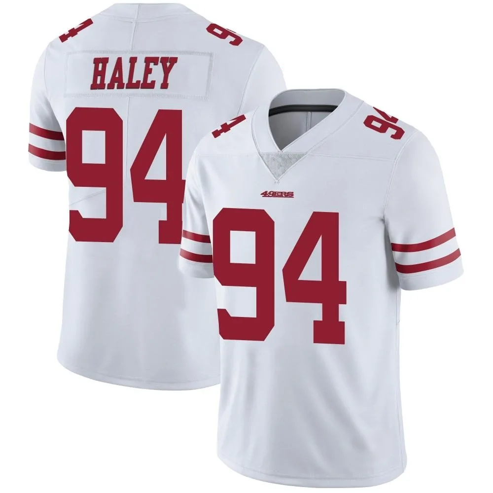 Men's San Francisco 49ers Charles Haley Nike Vapor Untouchable Limited White Jersey Men's San Francisco 49ers Charles Haley Nike Vapor Untouchable Limited White Jersey