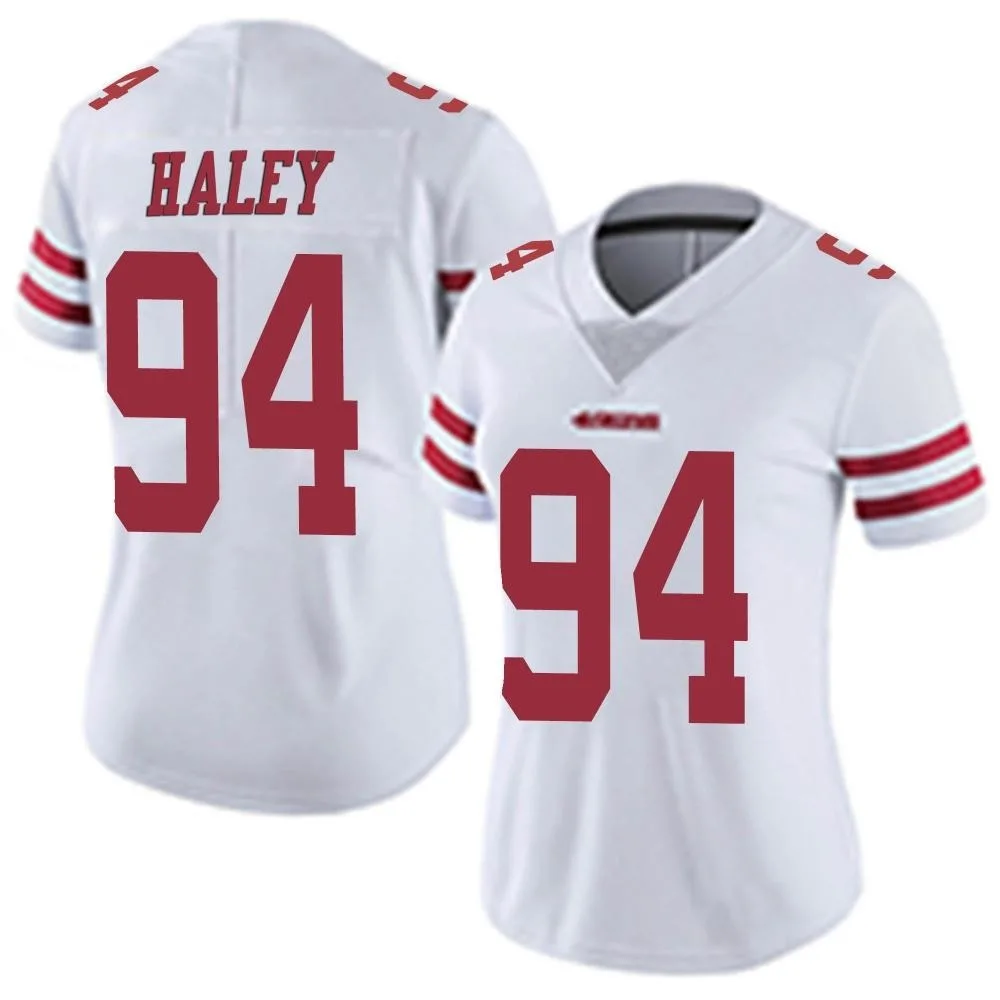 Women's San Francisco 49ers Charles Haley Nike Vapor Untouchable Limited White Jersey Women's San Francisco 49ers Charles Haley Nike Vapor Untouchable Limited White Jersey