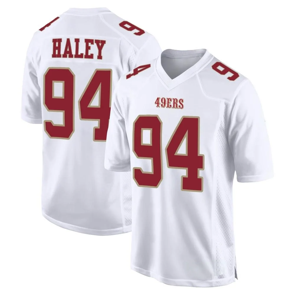 Youth San Francisco 49ers Charles Haley Nike Fashion Game White Jersey Youth San Francisco 49ers Charles Haley Nike Fashion Game White Jersey