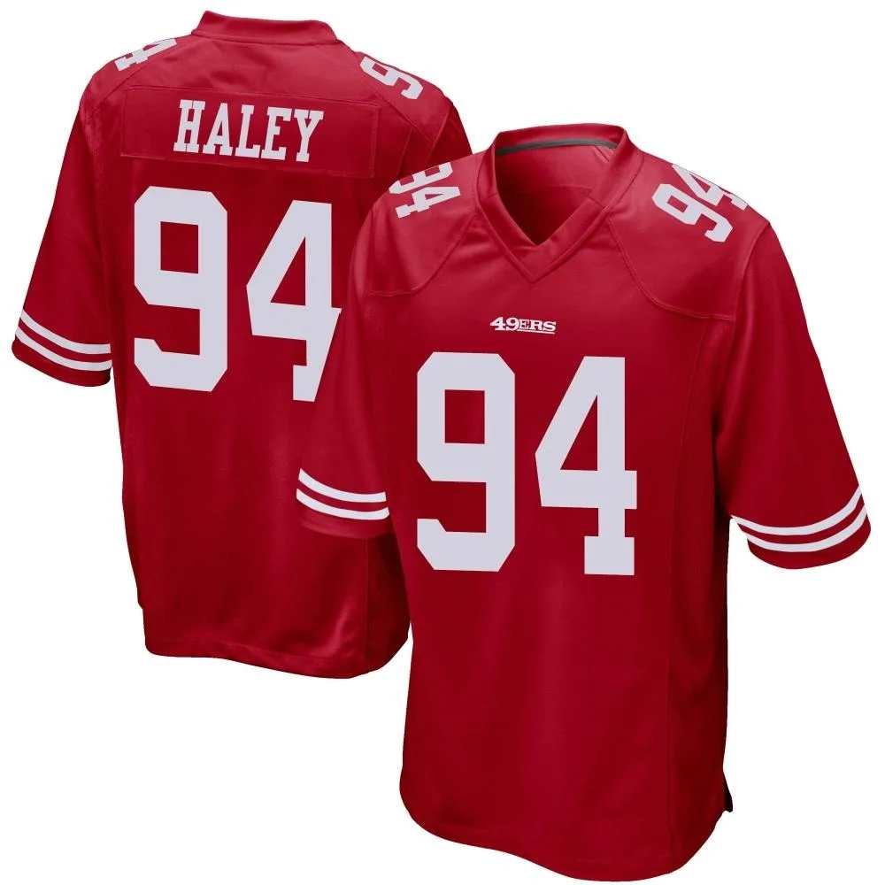 Youth San Francisco 49ers Charles Haley Nike Team Color Game Red Jersey Youth San Francisco 49ers Charles Haley Nike Team Color Game Red Jersey