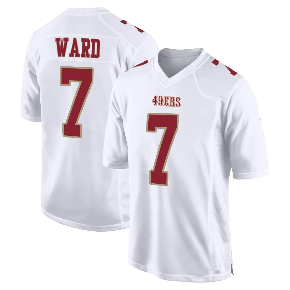 Men's San Francisco 49ers Charvarius Ward Nike Fashion Game White Jersey Men's San Francisco 49ers Charvarius Ward Nike Fashion Game White Jersey