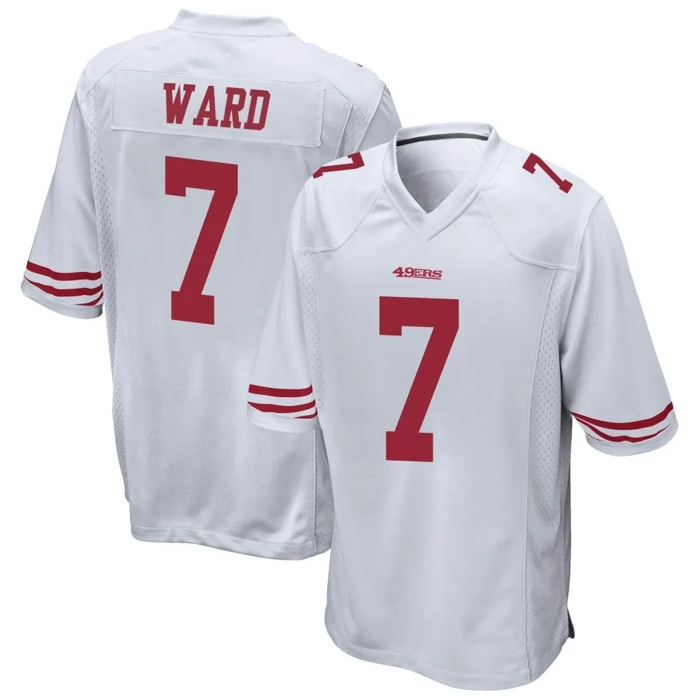 Men's San Francisco 49ers Charvarius Ward Nike Game White Jersey Men's San Francisco 49ers Charvarius Ward Nike Game White Jersey