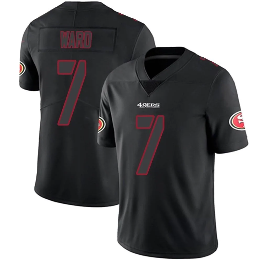 Men's San Francisco 49ers Charvarius Ward Nike Limited Black Impact Jersey Men's San Francisco 49ers Charvarius Ward Nike Limited Black Impact Jersey