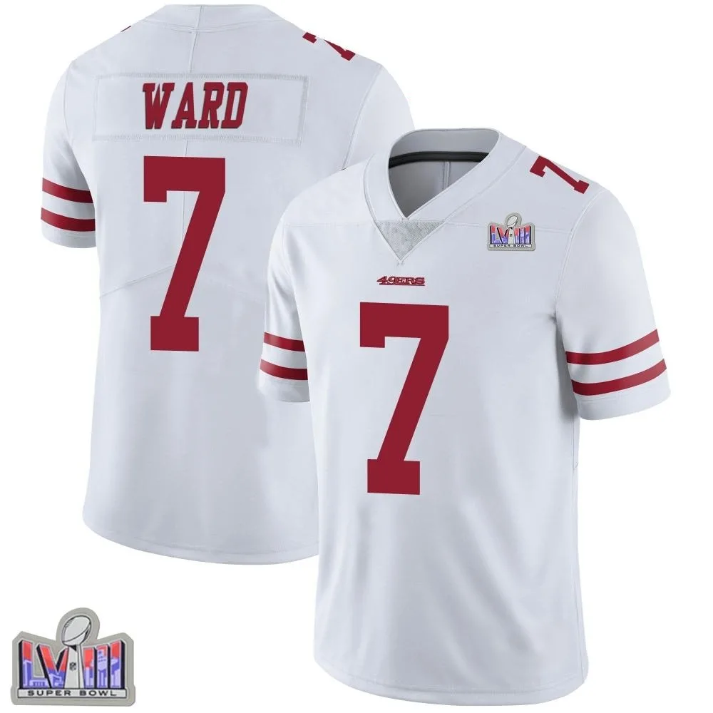 Men's San Francisco 49ers Charvarius Ward Nike Vapor Untouchable Super Bowl LVIII Patch Limited White Jersey Men's San Francisco 49ers Charvarius Ward Nike Vapor Untouchable Super Bowl LVIII Patch Limited White Jersey