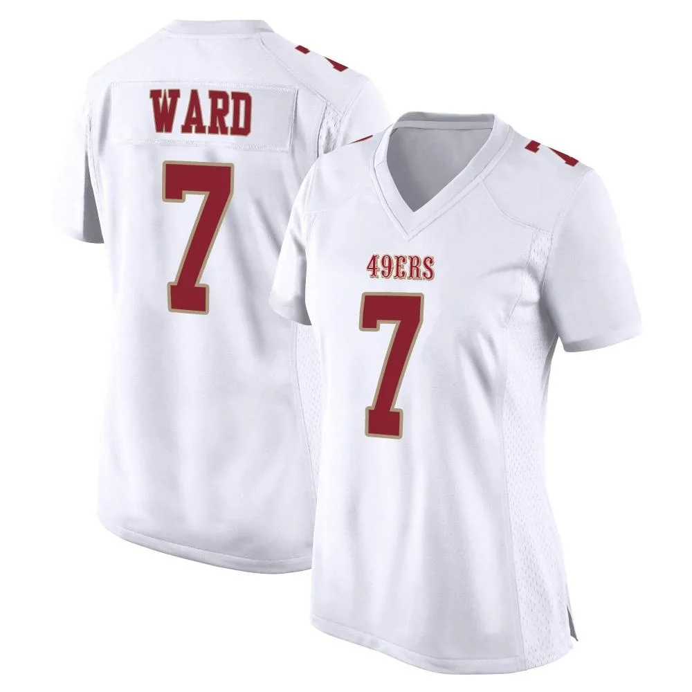 Women's San Francisco 49ers Charvarius Ward Nike Fashion Game White Jersey Women's San Francisco 49ers Charvarius Ward Nike Fashion Game White Jersey