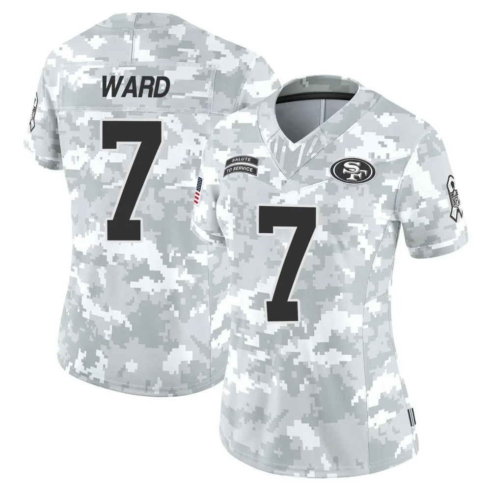 Women's San Francisco 49ers Charvarius Ward Nike Francisco 2024 Salute To Service Limited Arctic Camo Jersey Women's San Francisco 49ers Charvarius Ward Nike Francisco 2024 Salute To Service Limited Arctic Camo Jersey