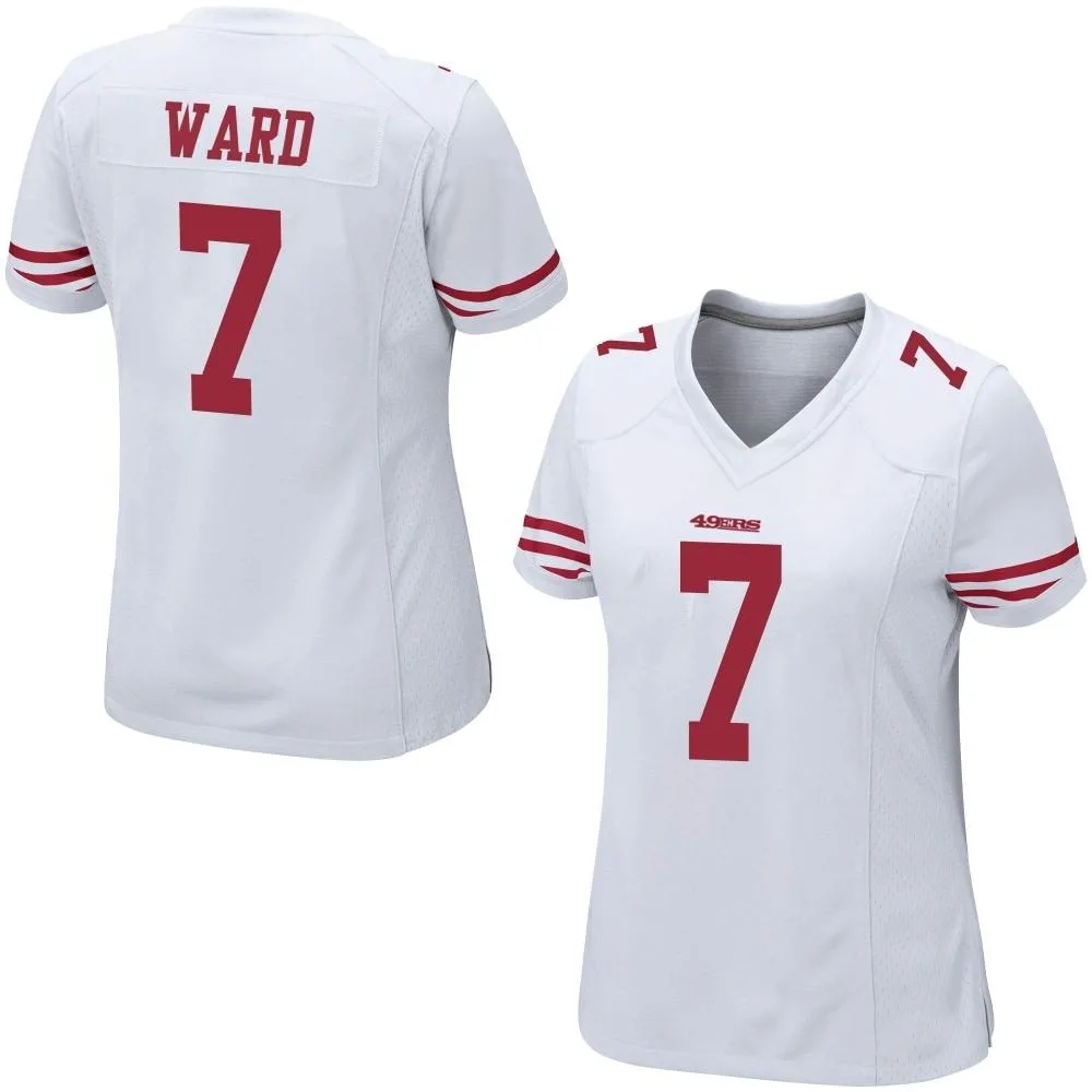 Women's San Francisco 49ers Charvarius Ward Nike Game White Jersey Women's San Francisco 49ers Charvarius Ward Nike Game White Jersey