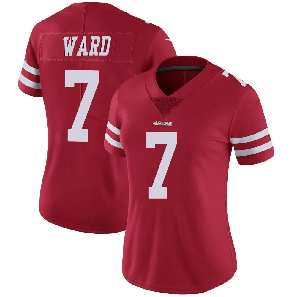 Women's San Francisco 49ers Charvarius Ward Nike Team Color Vapor Untouchable Limited Red Jersey Women's San Francisco 49ers Charvarius Ward Nike Team Color Vapor Untouchable Limited Red Jersey