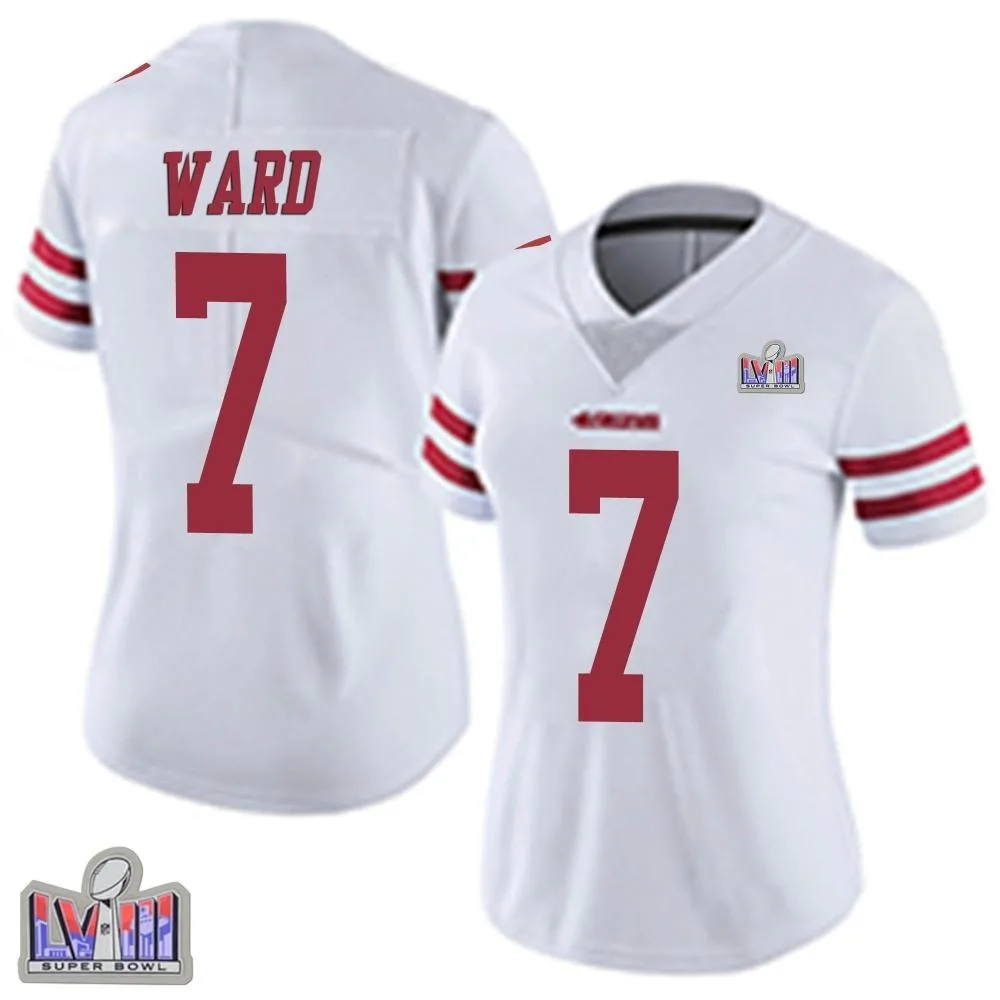 Women's San Francisco 49ers Charvarius Ward Nike Vapor Untouchable Super Bowl LVIII Patch Limited White Jersey Women's San Francisco 49ers Charvarius Ward Nike Vapor Untouchable Super Bowl LVIII Patch Limited White Jersey