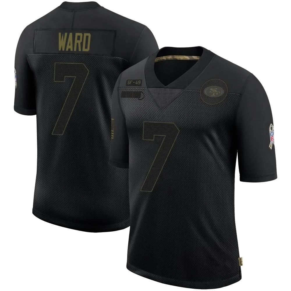 Youth San Francisco 49ers Charvarius Ward Nike 2020 Salute To Service Limited Black Jersey Youth San Francisco 49ers Charvarius Ward Nike 2020 Salute To Service Limited Black Jersey