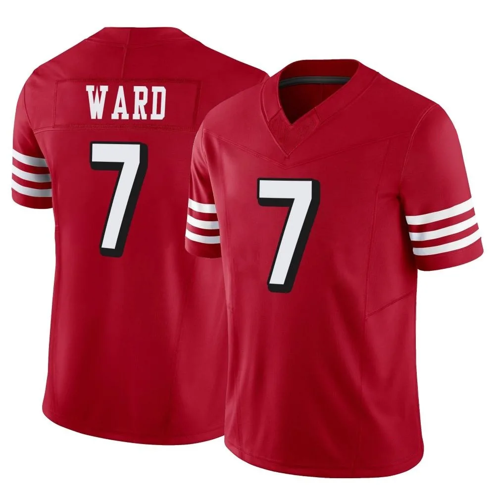 Youth San Francisco 49ers Charvarius Ward Nike Alternate Vapor F.U.S.E. Limited Scarlet Jersey Youth San Francisco 49ers Charvarius Ward Nike Alternate Vapor F.U.S.E. Limited Scarlet Jersey