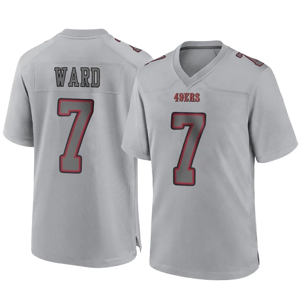 Youth San Francisco 49ers Charvarius Ward Nike Atmosphere Fashion Game Gray Jersey Youth San Francisco 49ers Charvarius Ward Nike Atmosphere Fashion Game Gray Jersey