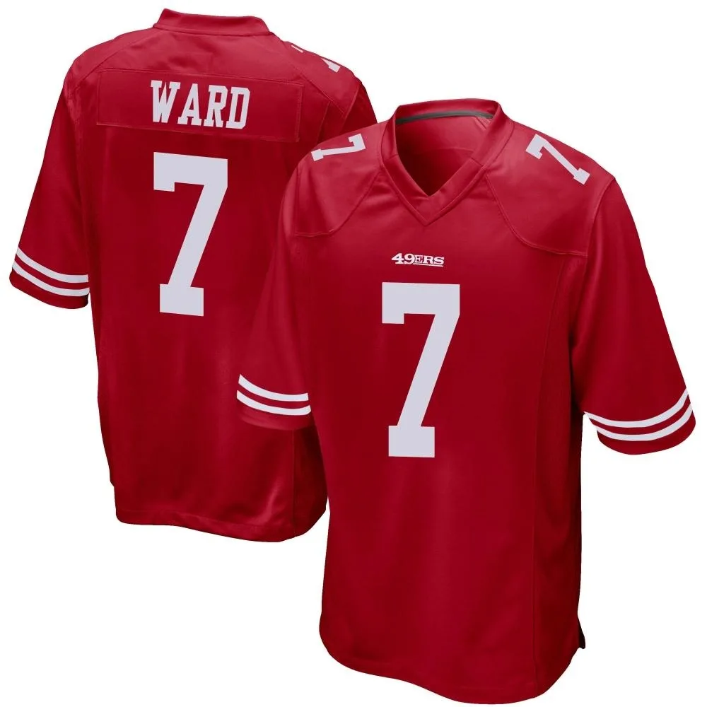 Youth San Francisco 49ers Charvarius Ward Nike Team Color Game Red Jersey Youth San Francisco 49ers Charvarius Ward Nike Team Color Game Red Jersey