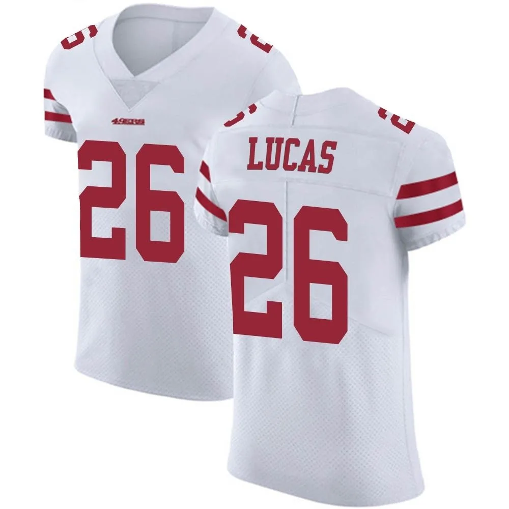 Men's San Francisco 49ers Chase Lucas Nike Vapor Untouchable Elite White Jersey Men's San Francisco 49ers Chase Lucas Nike Vapor Untouchable Elite White Jersey