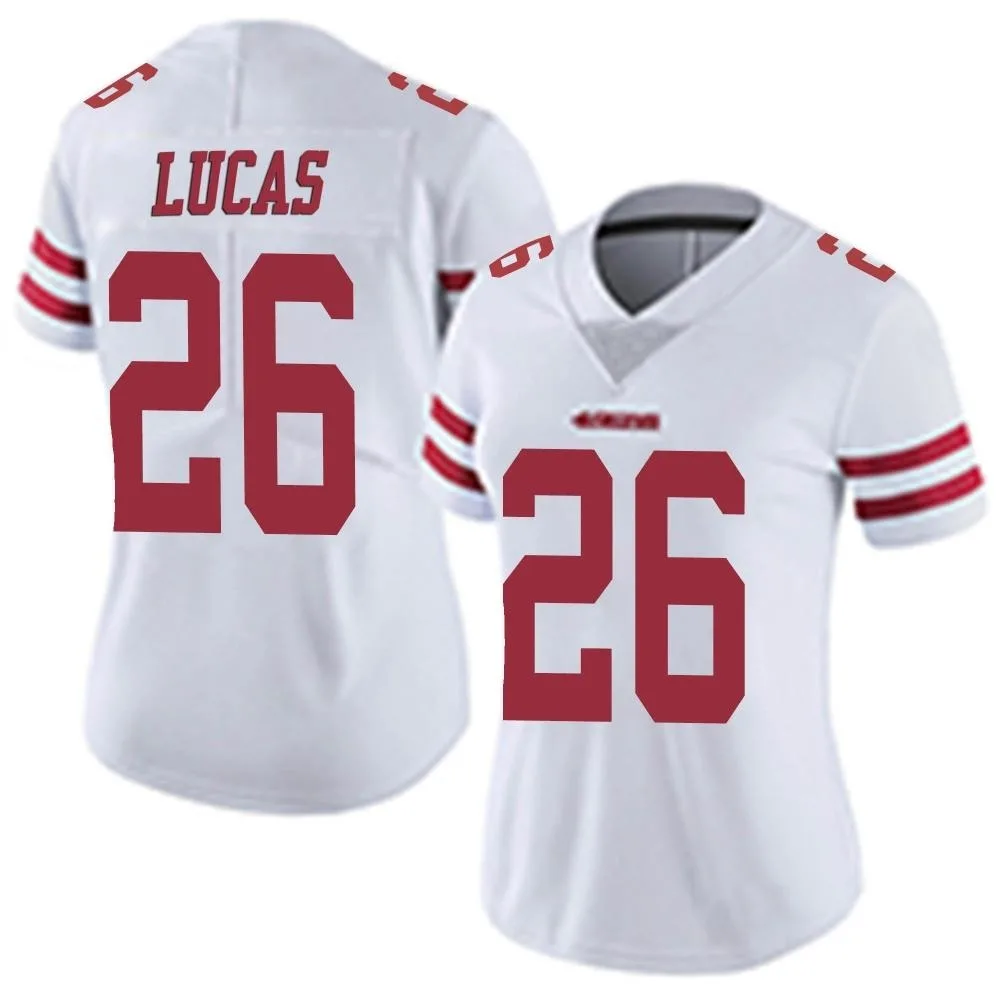 Women's San Francisco 49ers Chase Lucas Nike Vapor Untouchable Limited White Jersey Women's San Francisco 49ers Chase Lucas Nike Vapor Untouchable Limited White Jersey