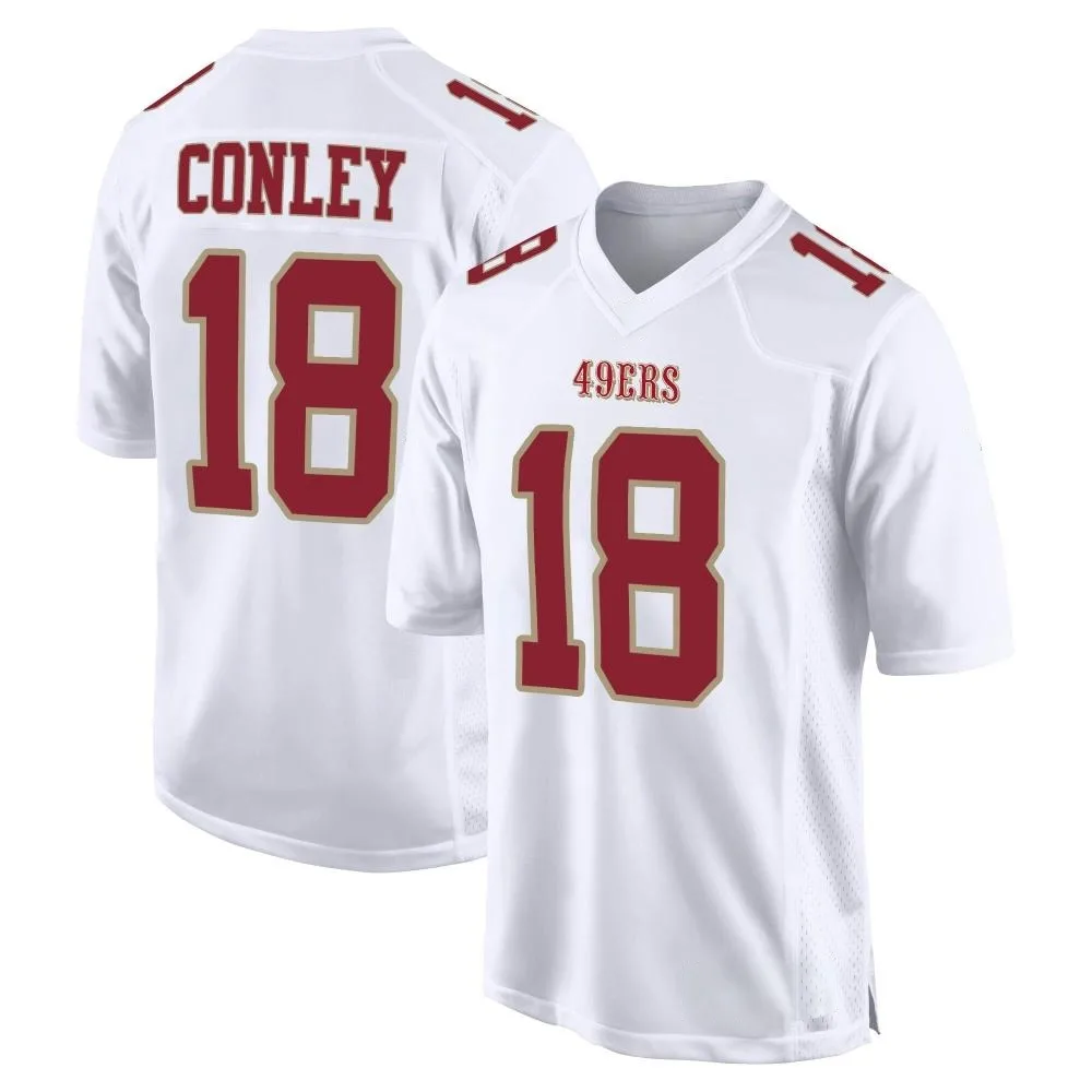 Men's San Francisco 49ers Chris Conley Nike Fashion Game White Jersey Men's San Francisco 49ers Chris Conley Nike Fashion Game White Jersey