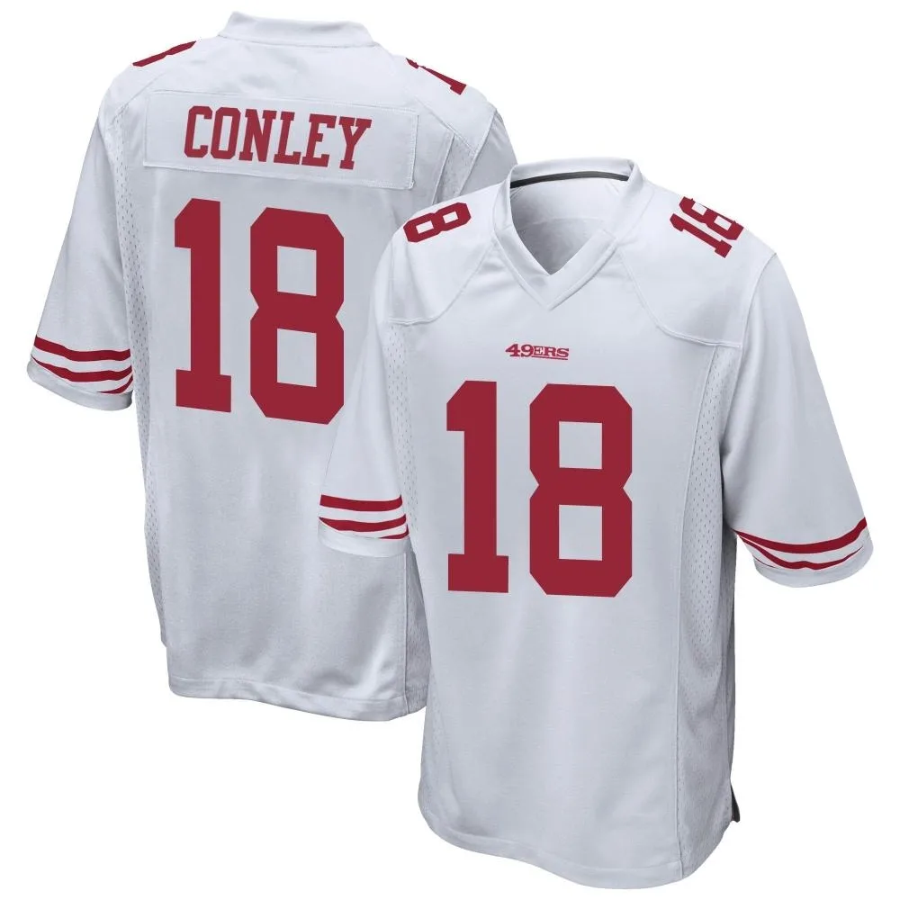 Men's San Francisco 49ers Chris Conley Nike Game White Jersey Men's San Francisco 49ers Chris Conley Nike Game White Jersey