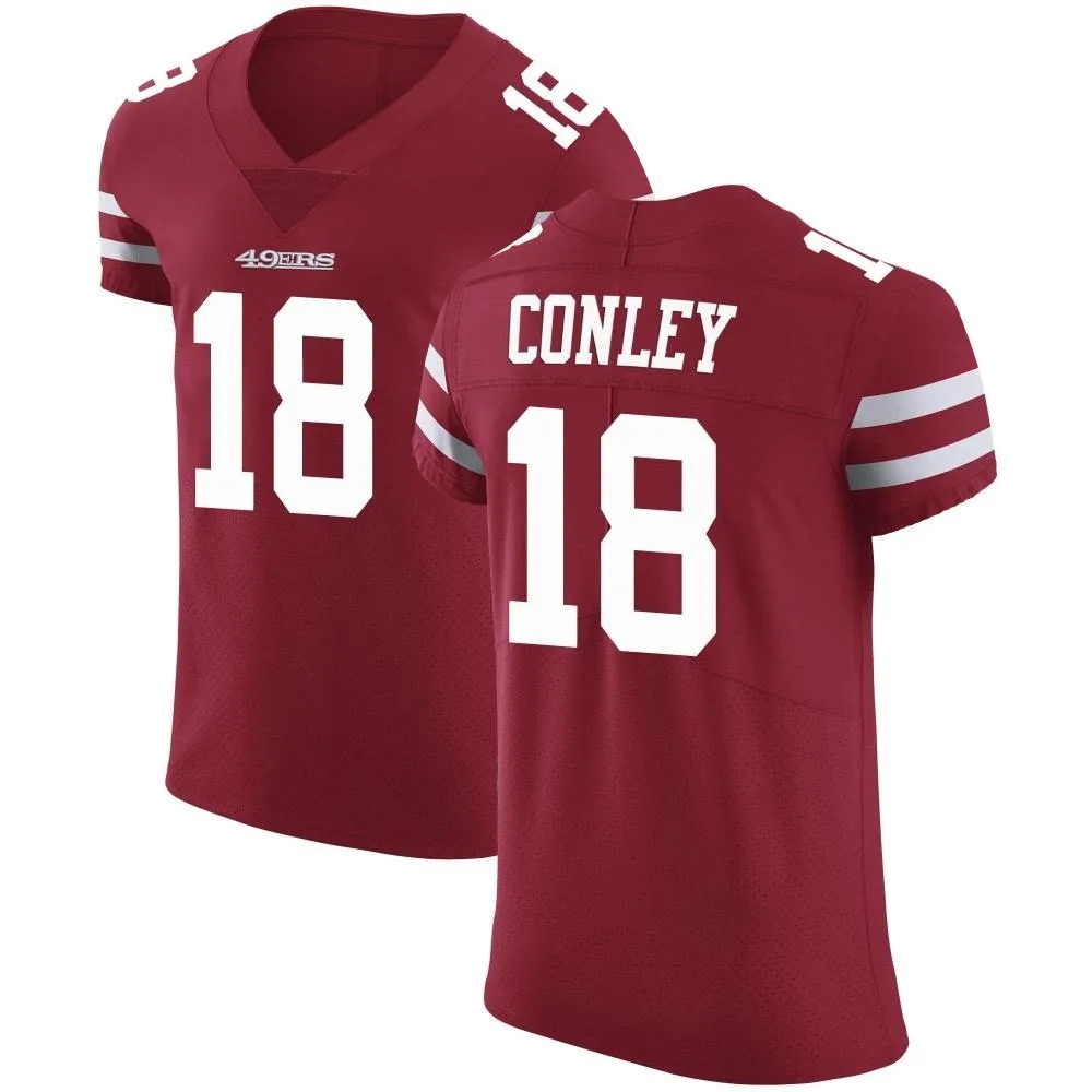 Men's San Francisco 49ers Chris Conley Nike Team Color Vapor Untouchable Elite Red Jersey Men's San Francisco 49ers Chris Conley Nike Team Color Vapor Untouchable Elite Red Jersey