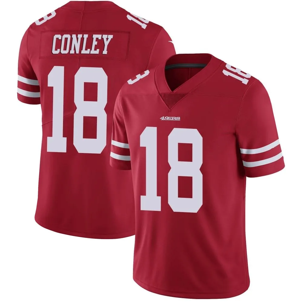 Men's San Francisco 49ers Chris Conley Nike Team Color Vapor Untouchable Limited Red Jersey Men's San Francisco 49ers Chris Conley Nike Team Color Vapor Untouchable Limited Red Jersey