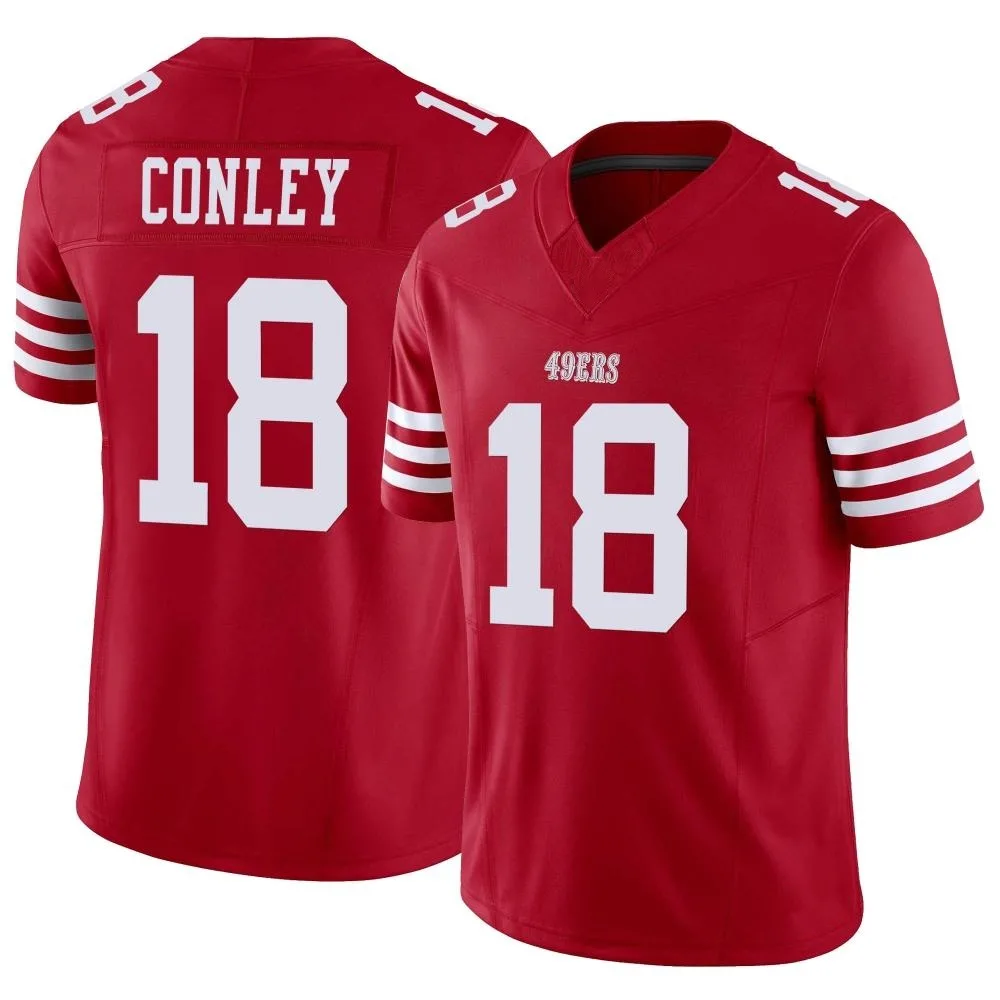 Men's San Francisco 49ers Chris Conley Nike Vapor F.U.S.E. Limited Scarlet Jersey Men's San Francisco 49ers Chris Conley Nike Vapor F.U.S.E. Limited Scarlet Jersey
