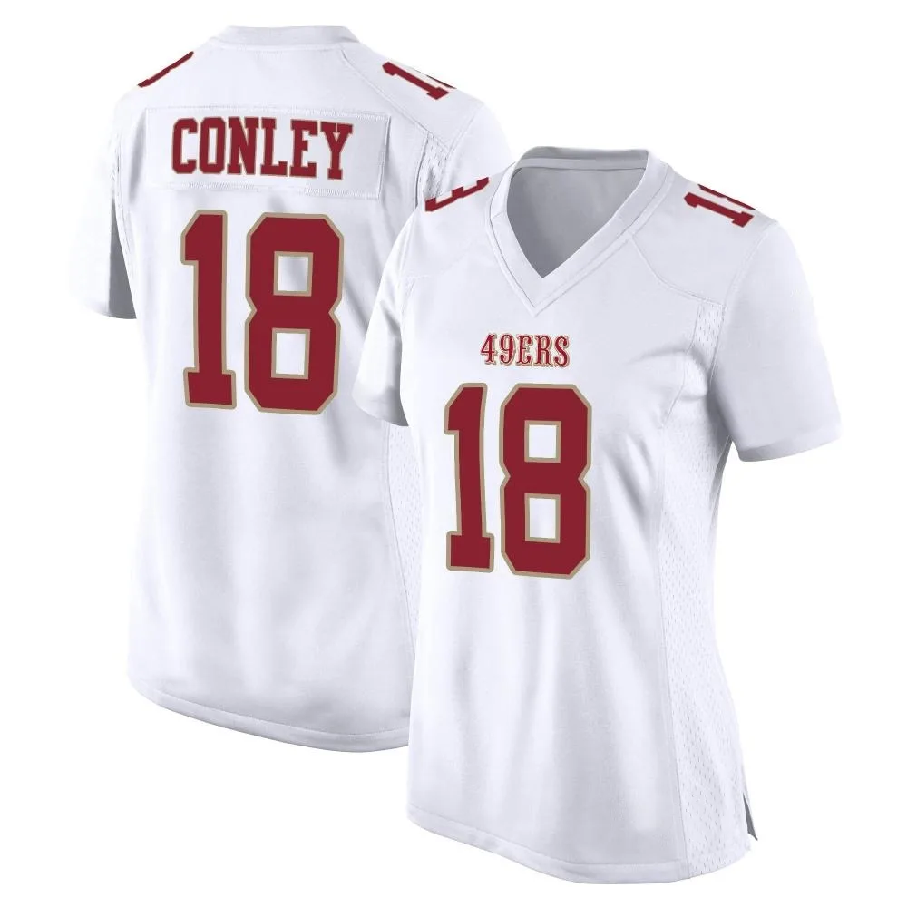 Women's San Francisco 49ers Chris Conley Nike Fashion Game White Jersey Women's San Francisco 49ers Chris Conley Nike Fashion Game White Jersey