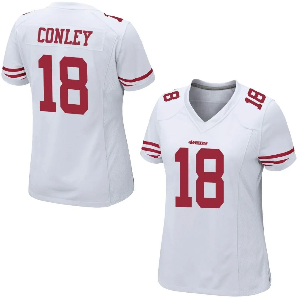 Women's San Francisco 49ers Chris Conley Nike Game White Jersey Women's San Francisco 49ers Chris Conley Nike Game White Jersey