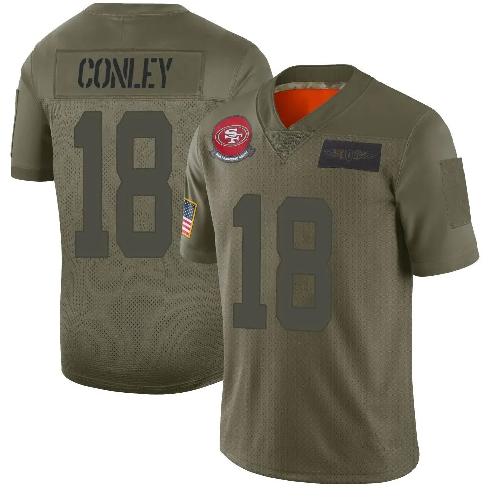 Youth San Francisco 49ers Chris Conley Nike 2019 Salute To Service Limited Camo Jersey Youth San Francisco 49ers Chris Conley Nike 2019 Salute To Service Limited Camo Jersey