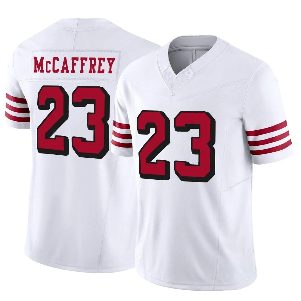 Men's San Francisco 49ers Christian Mccaffrey Nike Alternate Vapor F.U.S.E. Limited White Jersey Men's San Francisco 49ers Christian Mccaffrey Nike Alternate Vapor F.U.S.E. Limited White Jersey