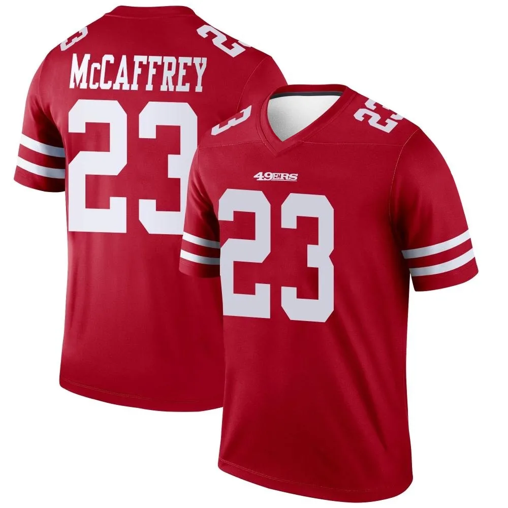 Men's San Francisco 49ers Christian Mccaffrey Nike Legend Scarlet Jersey Men's San Francisco 49ers Christian Mccaffrey Nike Legend Scarlet Jersey